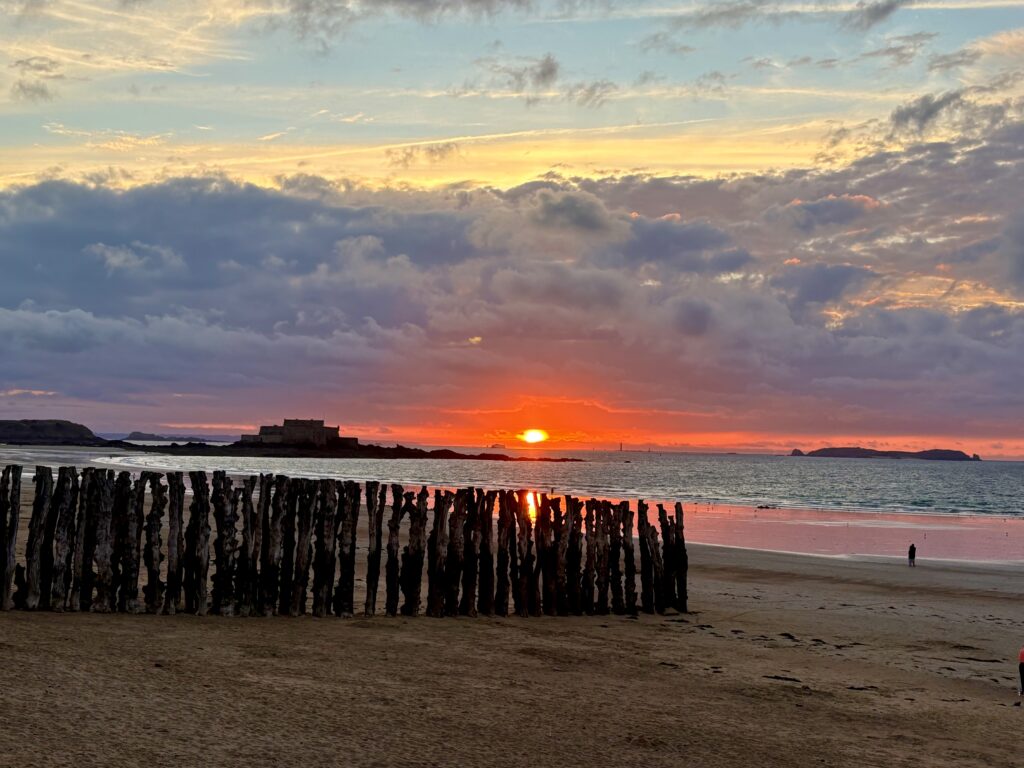 Coucher de soleil sur Saint Malo